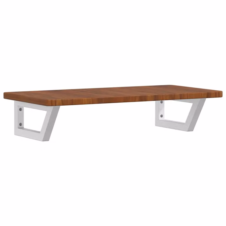 Berkfield Home Wall Mounted Basin Shelf in Brown Oak and Steel