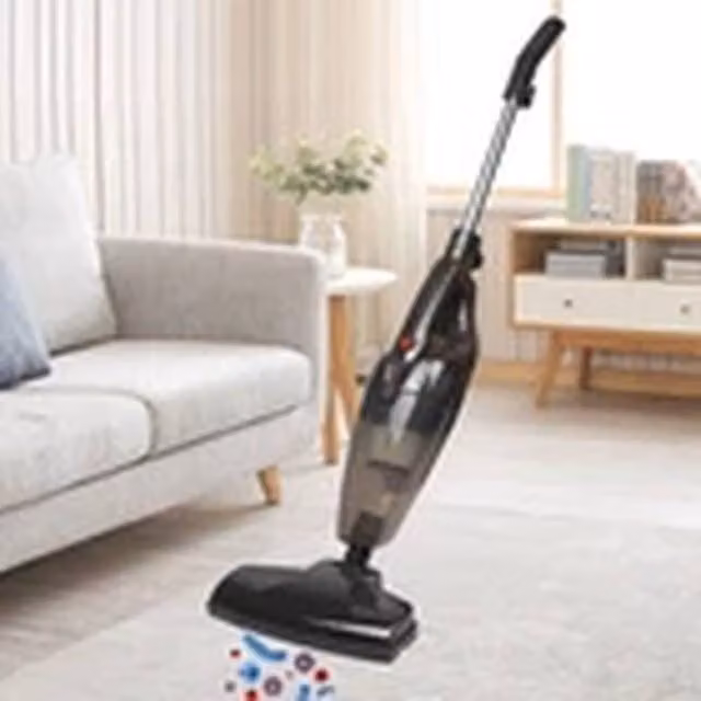 EONLION 2-in-1 Handheld Bagless Stick Vacuum Cleaner with HEPA Washable Filter for Pet Hair and Carpets, Black