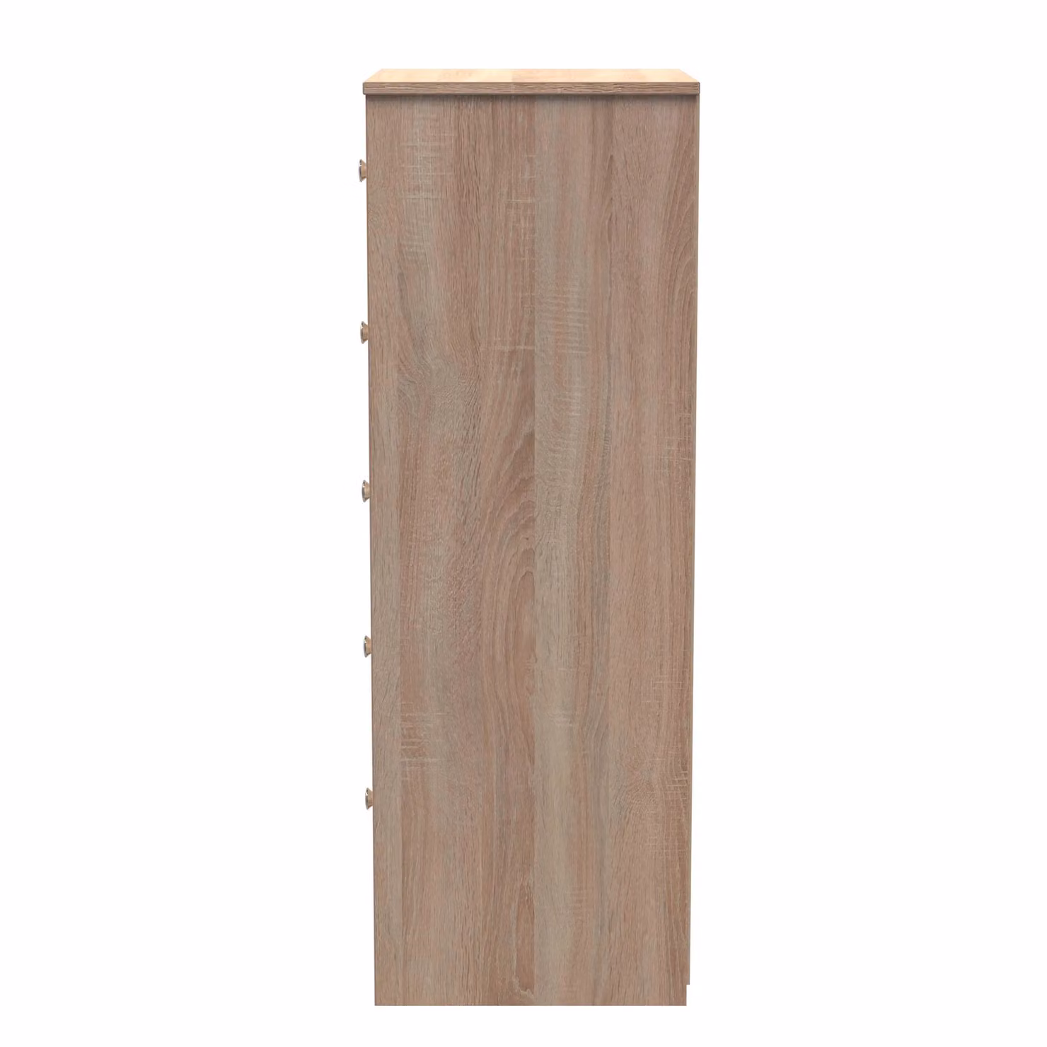 Ready Assembled 2 U Memphis 5 Drawer Tall Bedside in Light Oak – 2