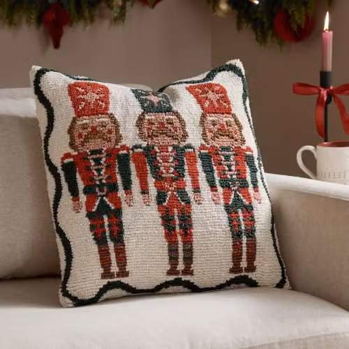 Furn Nutcracker Trio Multicolour Polyester Filled Square Cushion W/D/H: 45 x 45 x 45 cm – 5