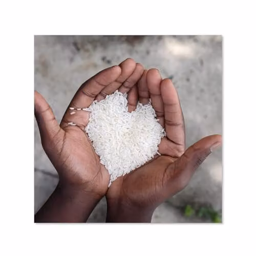 Rice Heart Toughened 6mm Glass Kitchen Splashback, White, W: 60 cm x H: 60 cm – 2