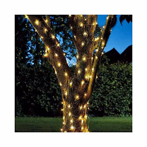 Smart Garden Products Outdoor Solar Powered Firefly String Lights with 50 RGB Multicolour LEDs – 2