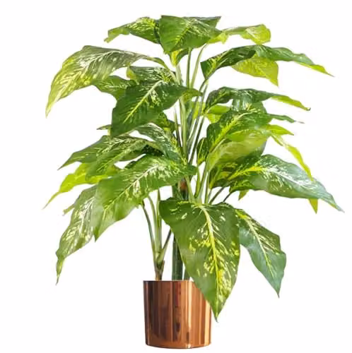 Leaf Design UK Botanik Green Artificial Potted Palm Tropical Tree for Tabletop Display – 1