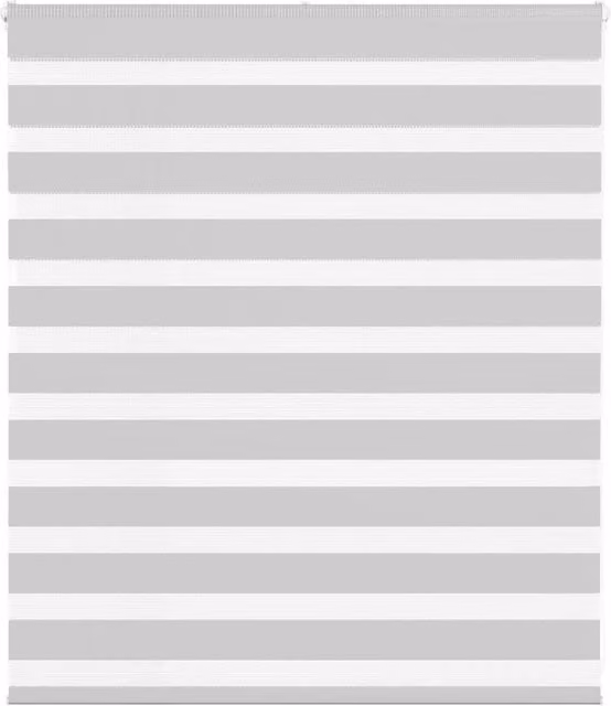 Berkfield Home Grey Polyester Zebra Blind W/H: 120 x 100 cm