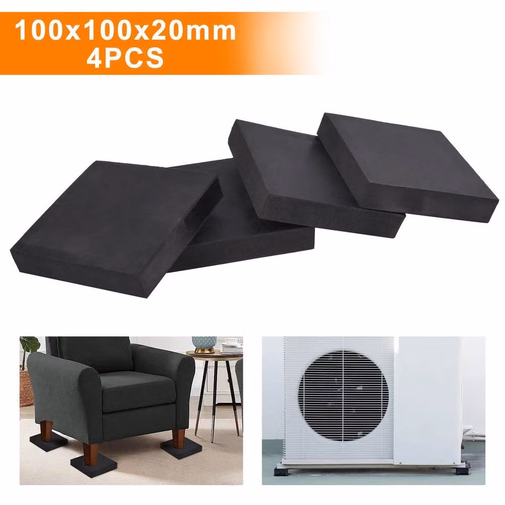 SPETLEK 4x Black Rubber Anti Vibration Pads – 2