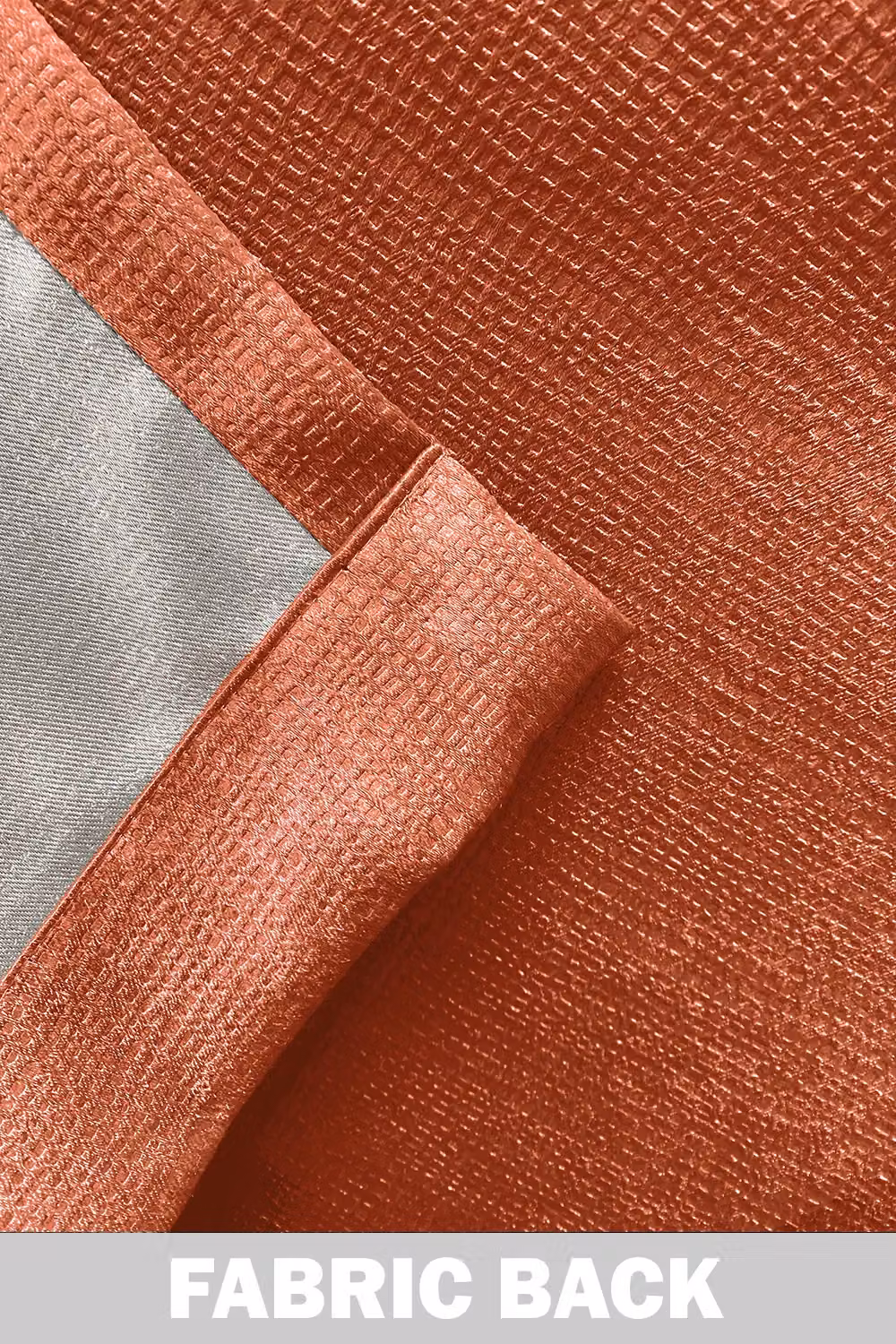 Enhanced Living Matrix Orange Thermal Noise Reducing Dim Out Curtains, Pair, Width: 117 cm, Drop: 229 cm – 3