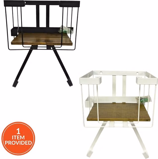 My Laundry 2 in 1 Wall Mounted Ironing Board Holder in Black Metal