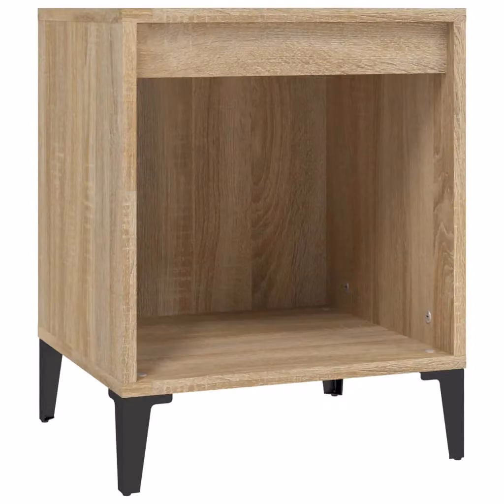 Berkfield Home Sonoma Oak Bedside Cabinet in Brown, W: 40 cm, D: 35 cm, H: 50 cm – 2