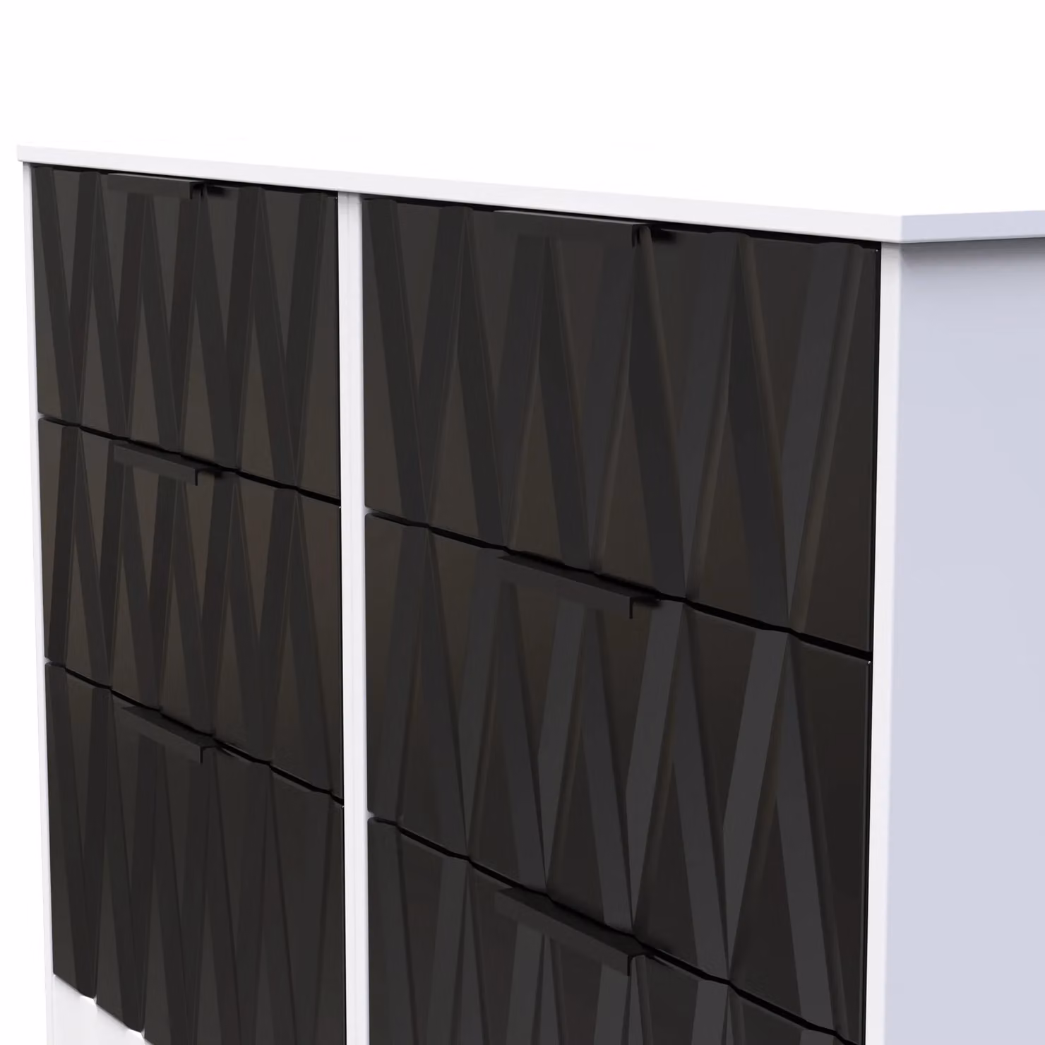 Ready Assembled 2 U Washington 6 Drawer Wide Chest in Black – 3