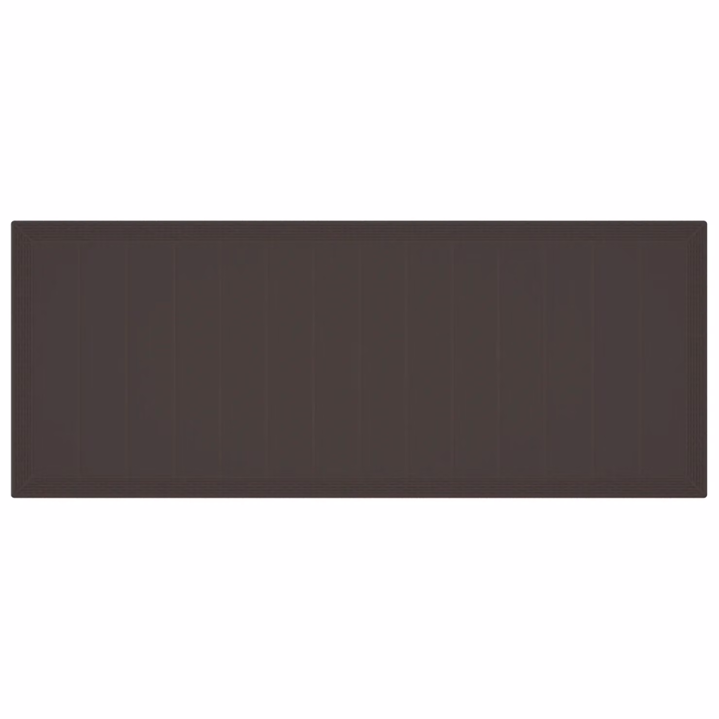 Berkfield Home Brown Poly Rattan Garden Table W: 250 cm, D: 100 cm, H: 73 cm – 3