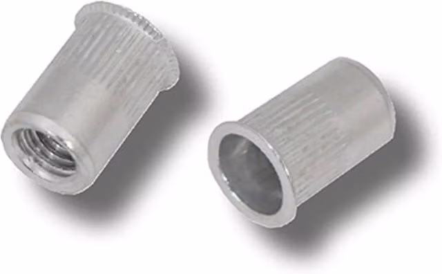 JRP Silver Aluminium M8 x 15.5mm Rivet Nuts