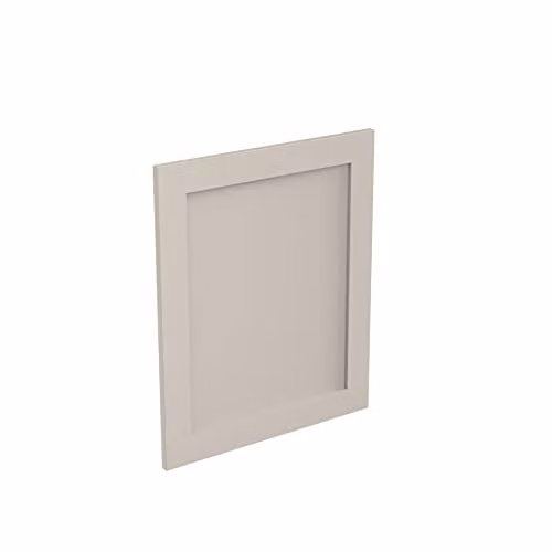 Kitchen Kit Flatpack Shaker Door Appliance Unit in Light Grey Matt, W: 59.6 cm, H: 71.5 cm