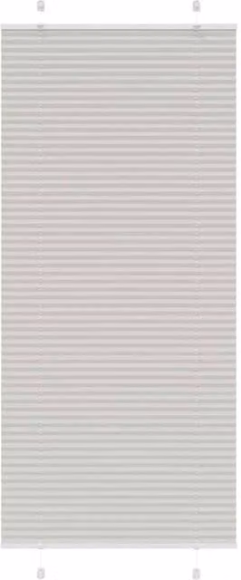Berkfield Home Single Pleat Corded Blind in Light Grey, Polyester, W: 94.4 cm, H: 200 cm