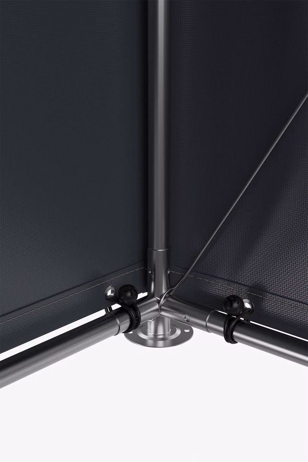 Living and Home Outdoor Bike Tent Storage Shelter with Roll-Up Door and Window, Dark Grey, W: 182.88 cm, D: 167.0 cm, H: 220 cm – 5
