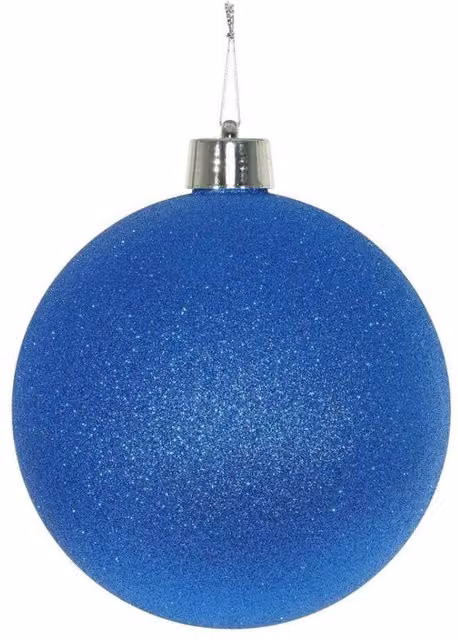 KDMD Blue Glitter Shatterproof Christmas Bauble, Diameter: 20 cm – 1
