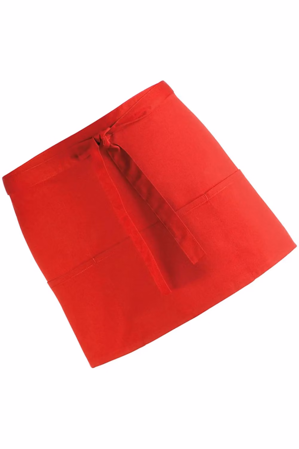 Premier Colours Red Poly Cotton 3 Pocket Apron Workwear Pack of 2 – 2