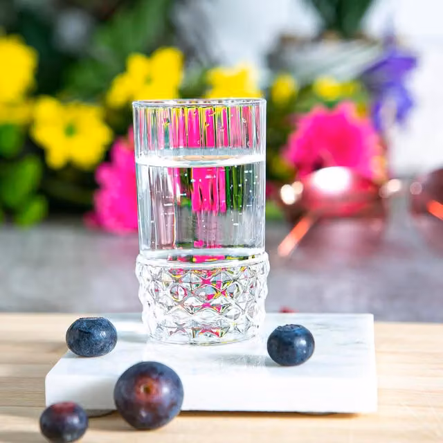 Bormioli Rocco America 20s Geometric Shot Glasses, 80ml, Transparent