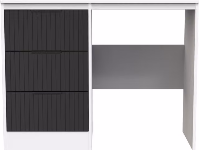 Ready Assembled 2 U Denver 3 Drawer Vanity in Black – 1