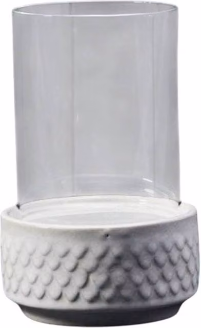 Four Candle White Ceramic Decorative Tabletop Lantern, Height: 23 cm