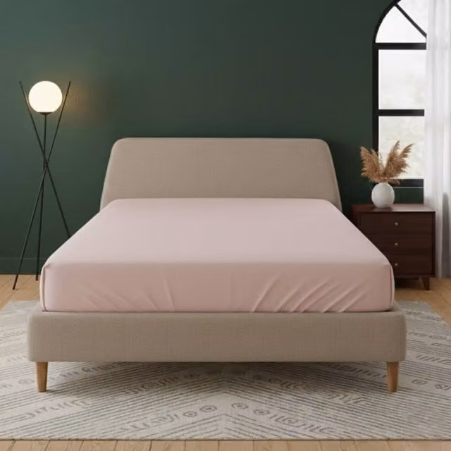 Snug City Pink Flannelette Fitted Sheet, Extra Deep 40cm, Single, 90 x 200 cm
