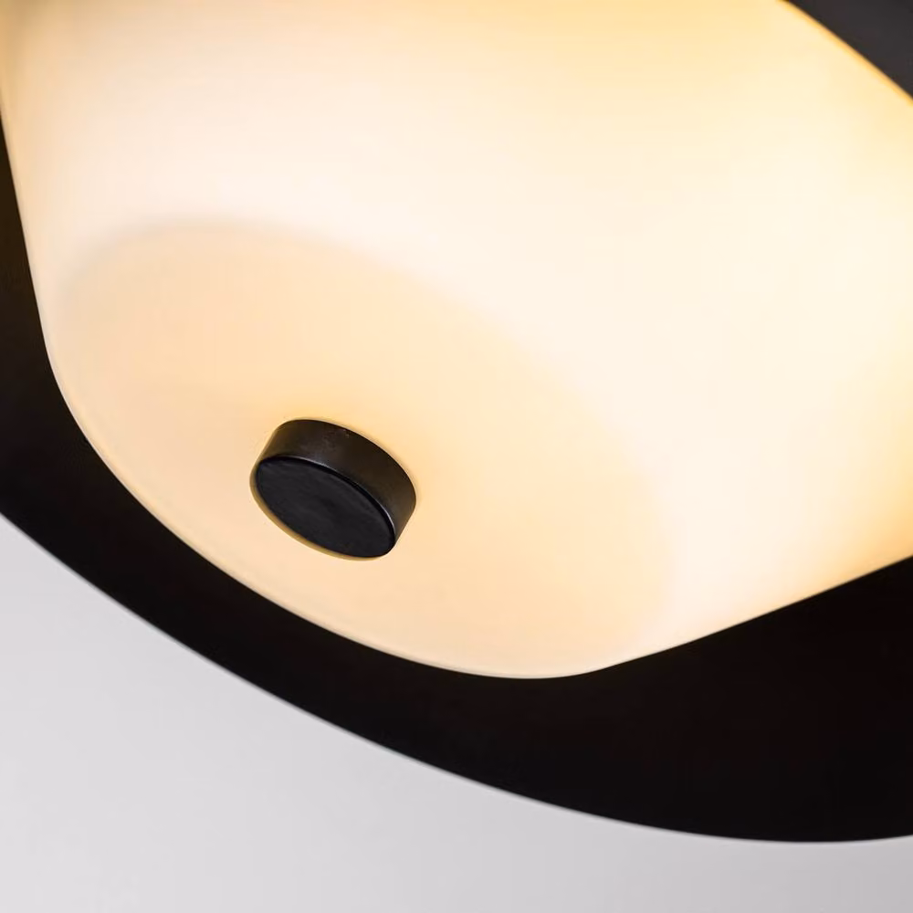 Netlighting Bowtie 2 Light Bathroom Ceiling Light in Matte Black, IP44 Rated – 3