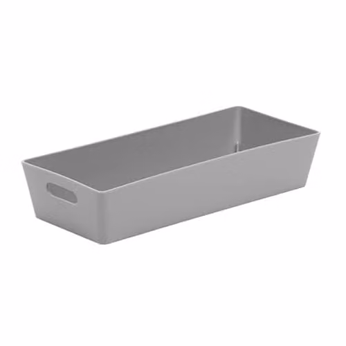 Wham Studio Rectangular Basket in Grey and Multicolour Plastic
