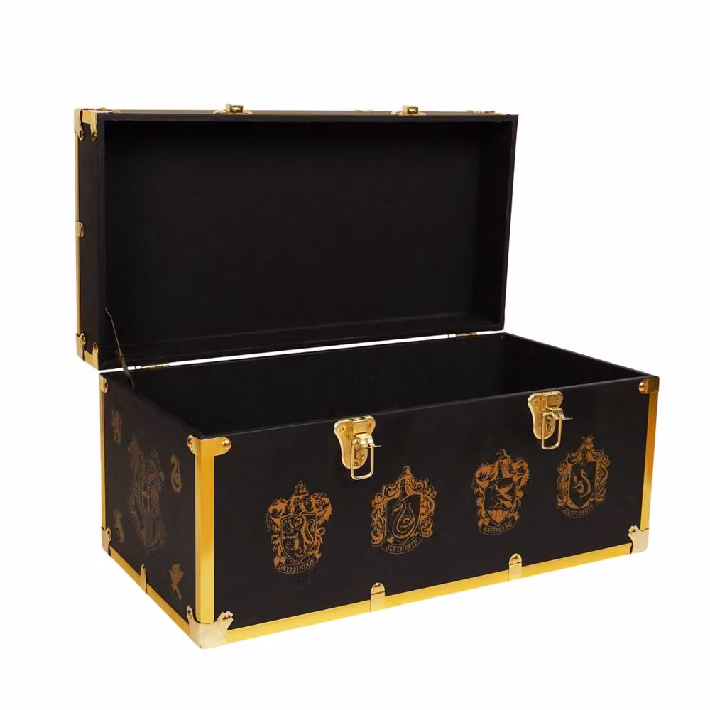 Warner Bros Harry Potter Alumni Vintage Black and Gold Luggage Chest – 3