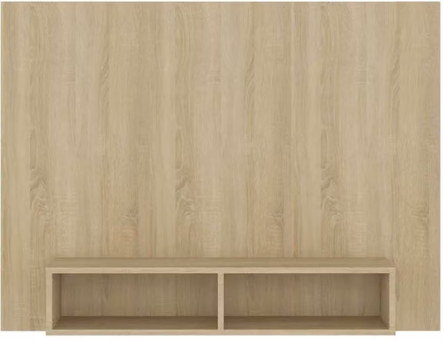 Berkfield Home Wall TV Cabinet in Sonoma Oak, Tan, W/D/H: 120 x 23.5 x 90 cm – 1