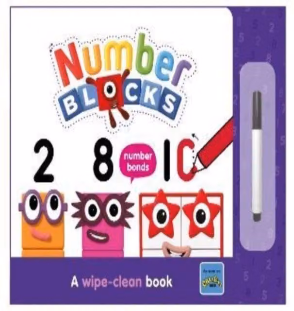 Sweet Cherry Publishing Numberblocks Number Bonds Wipe-Clean Board Book, Multicolour