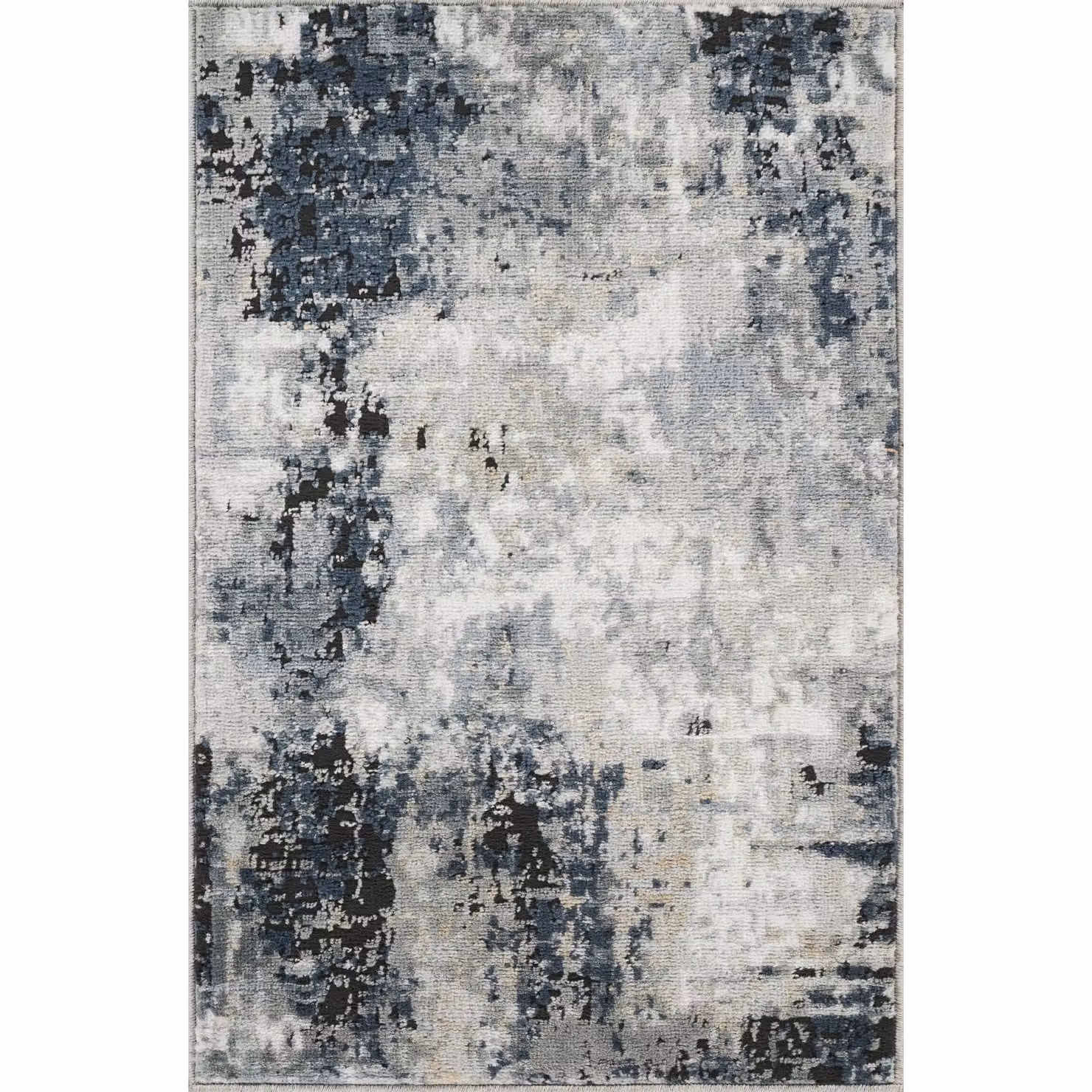 Livabliss Jolie Modern Abstract Marble Rug in Blue, Grey, Beige and Black, W: 160 cm, D: 220 cm – 2