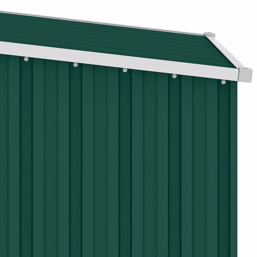 Berkfield Home Garden Shed in Green Galvanised Steel, W/D/H: 87 x 98 x 159 cm – 4