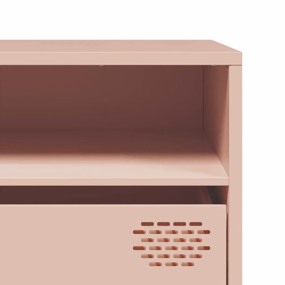 Berkfield Home Modern Pink Cold-rolled Steel TV Cabinet W: 202 cm, D: 39 cm, H: 43.5 cm – 5