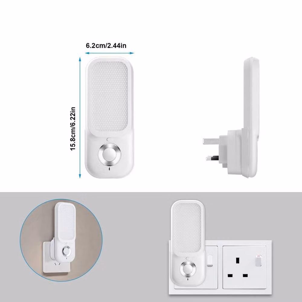 Kelvenix Plug In PIR Motion Sensor LED Night Light in White – 2
