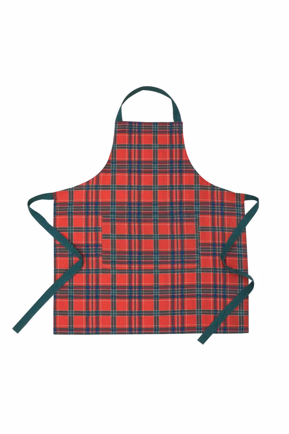 Catherine Lansfield Christmas Tartan Check Cotton Kitchen Adult Apron in Red – 2