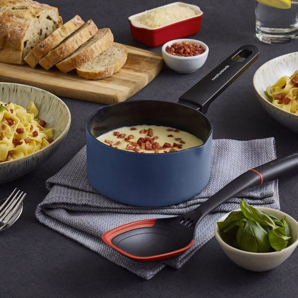 Morphy Richards Blue Aluminium and Ceramic Milk Pan, 14 cm – 5