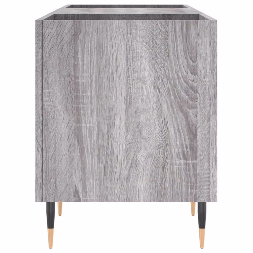 Berkfield Home Record Cabinet in Grey Sonoma, W/D/H: 121 x 38 x 48 cm – 2