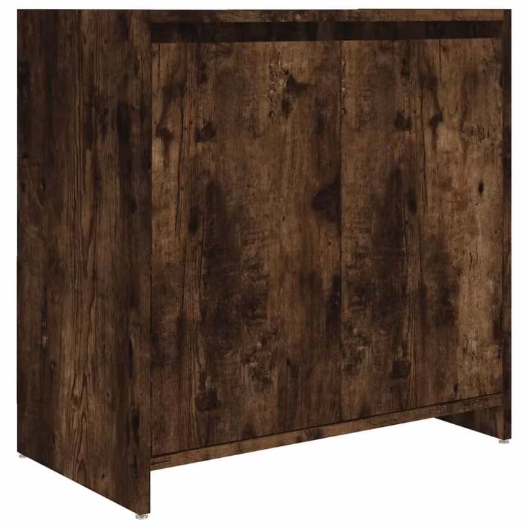 Berkfield Home Smoked Oak Bathroom Cabinet in Brown, W/D/H: 60 x 33 x 61 cm