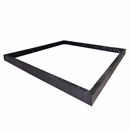 Palram Canopia Rion Greenhouse Base Kit, Black, W: 382 cm, D: 258 cm, H: 12.5 cm – 1