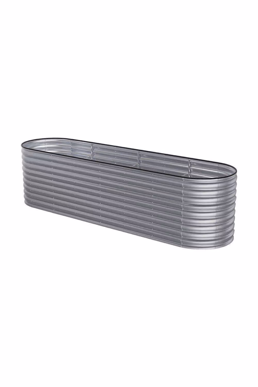 Garden Sanctuary Silver Galvanised Steel Raised Garden Bed for Vegetables and Flowers W/D/H: 80 x 80 x 80 cm – 2