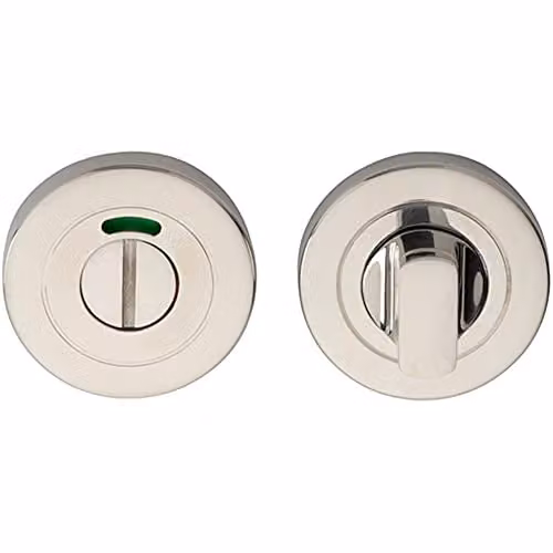 Loops Thumbturn Lock and Release Handle with Indicator in Bright Steel Silver, Concealed Fix