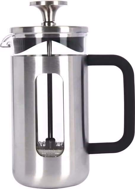 La Cafetiere Pisa Glass Cafetiere with Stainless Steel Frame, Grey/Black/Silver, Diameter: 13 cm
