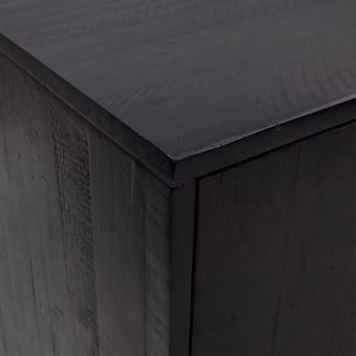 vidaXL Vintage Black Solid Pinewood Sideboard W/D/H: 75 x 35 x 70 cm – 4