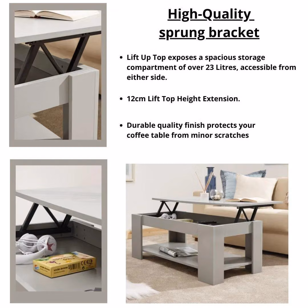 GFW Arvika Grey Lift Up Coffee Table – 2
