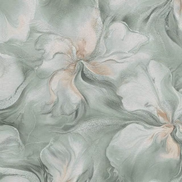 Erismann Aurora Abstract Floral Botanical Vinyl Wallpaper in Green