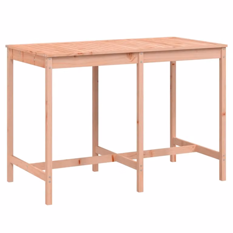 Berkfield Home Garden Table in Brown Solid Wood W/D/H: 159.5 x 82.5 x 110 cm