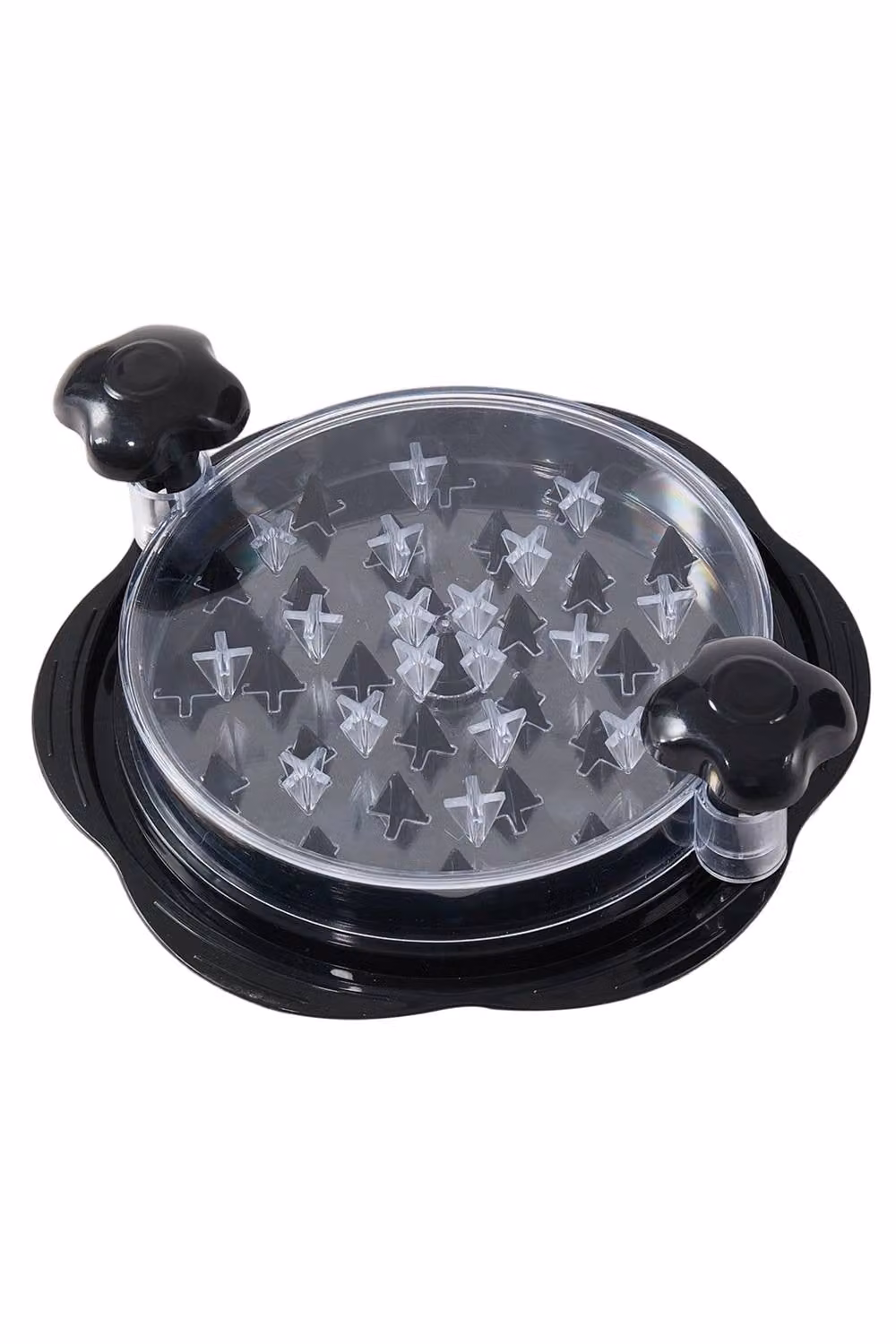 Living and Home Manual Rotating Kitchen Chicken Shredder and Pet Treat Maker in Black and Transparent Plastic – 2