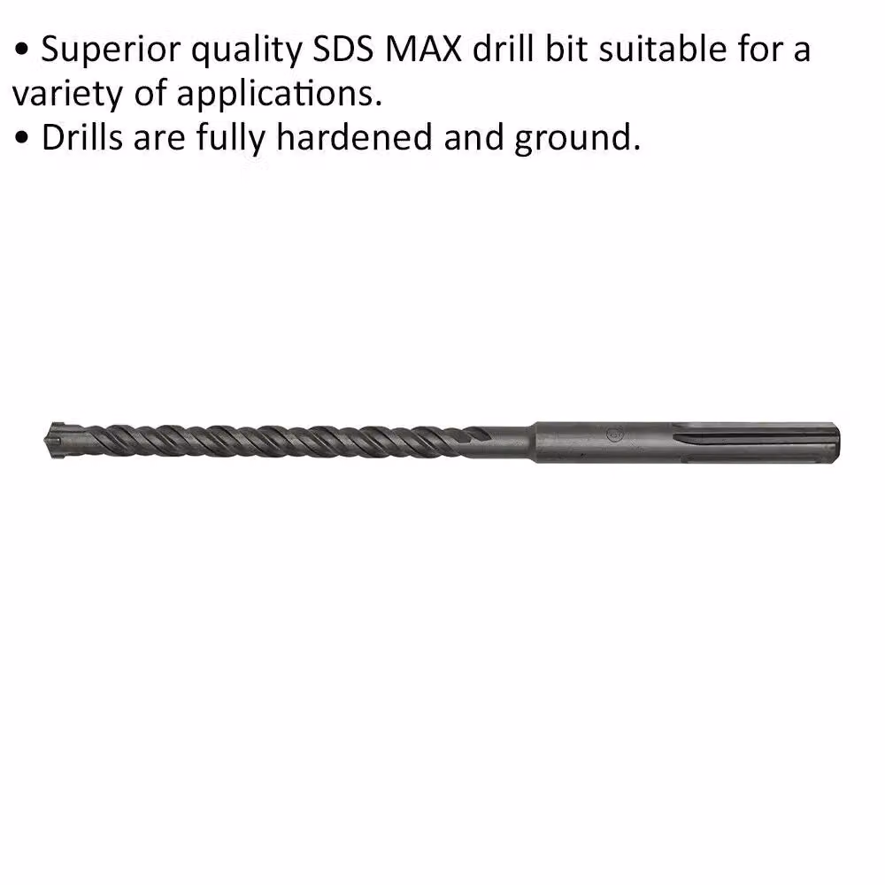 Loops SDS Max Masonry Drill Bit, Grey/Multicolour, Diameter: 16 mm, Length: 340 mm – 2