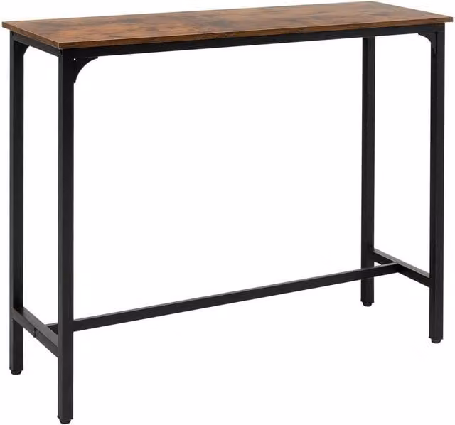 Havendro Rectangular Counter Height Bar Table in Brown – 1