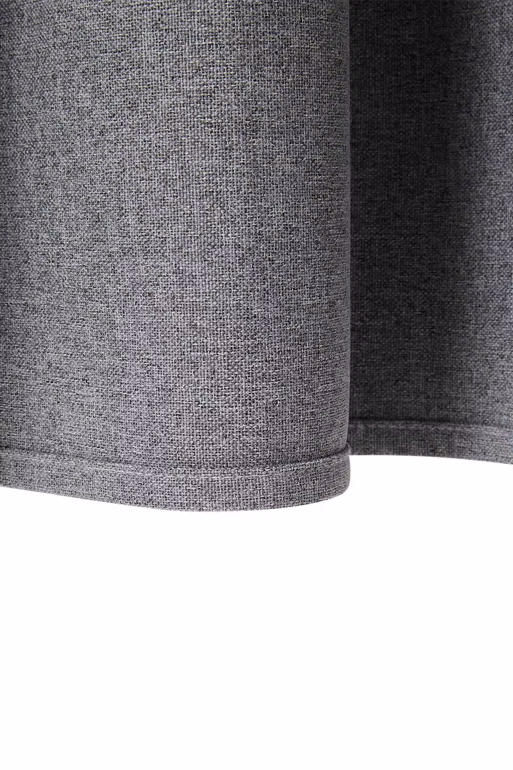 Living and Home 2 Panels Grey Linen-Like Blackout Eyelet Curtains, Width: 168 cm, Drop: 229 cm – 5