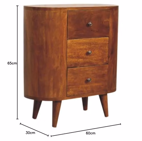 Artisan Mango Wood Classic Cabinet, Brown, W/D/H: 60.0 x 30.0 x 65.0 cm – 2
